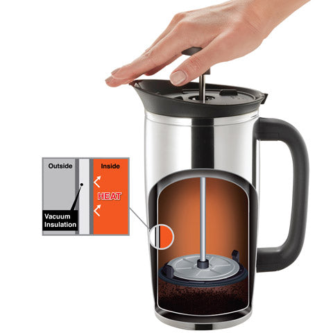 Fresh Brew Vacuum Insulated Stainless French Press SK-XAE10